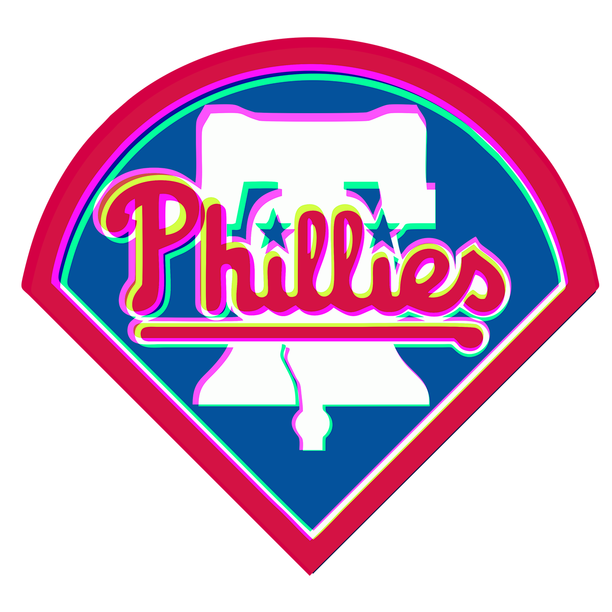 Phantom Philadelphia Phillies logo iron on paper